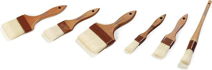 SPARTA Kitchen Basting Brush – 4037300 Basting Brush for Cooking Flat Boar Bristle Brush, Hardwood Handle for Kitchens, Restaurants, Catering, High Heat Food Prep, 1.5in, Pack of 12