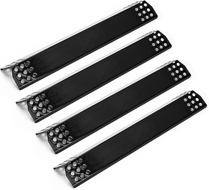 Uniflasy Heat Plates for Monument Grills 24367 35633 17842 77352 41847NG 77352MB Larger 4-Burner Propane Gas Grills, Porcelain Steel Replacement Parts Heat Tent Shield for Monument Grill, 4 Pack