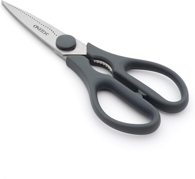 Oneida Preferred Stainless Steel Kitchen Shears and Utility Scissors – Durable Multipurpose Kitchen Tool for Cutting Meat, Herbs & Packaging