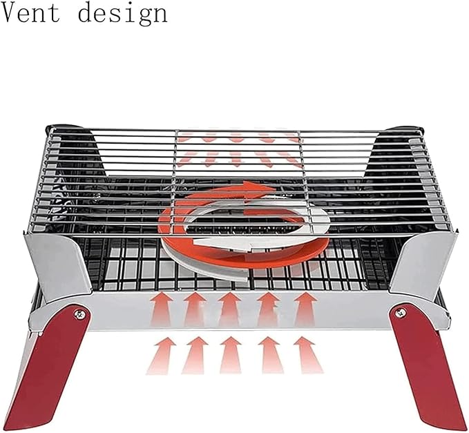 IRYZE Portable Charcoal Grill Portable Charcoal Grill Stainless Steel Folding Grill Tabletop Outdoor BBQ Grill For Picnic BBQ Grill for Outdoor