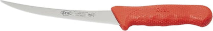 Winco 6" Red Plastic Commercial-Grade Boning Knife | Razor sharp, Restaurant service