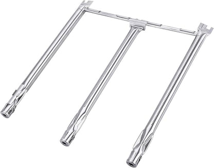 GasSaf 69787 Grill Burners Replacement for Weber Spirit E-310 Parts, 18" Burner Tube for Weber Spirit 300 and GS4 II 300 Gas Grill Parts(2013-Newer), 304 Stainless Steel Gas Tube Rebuild Accessory