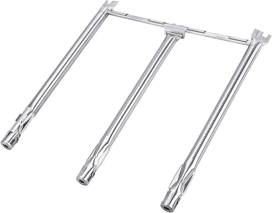 GasSaf 69787 Grill Burners Replacement for Weber Spirit E-310 Parts, 18" Burner Tube for Weber Spirit 300 and GS4 II 300 Gas Grill Parts(2013-Newer), 304 Stainless Steel Gas Tube Rebuild Accessory