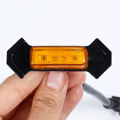 Car Seven Sparta 4 PCS Grill Led Lights with Fuse for Toyota Tacoma PRO OEM Front Grille 2016-2023, Not for Tacoma Off Road & Sport (Amber Light with Amber Shell)