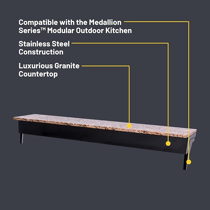 Char-Broil Medallion Series Modular Outdoor Kitchen Stainless Steel Bar Top - 463246818