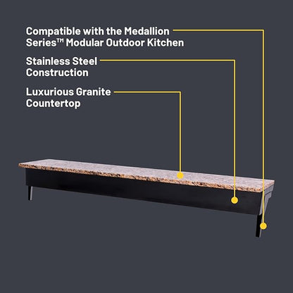 Char-Broil Medallion Series Modular Outdoor Kitchen Stainless Steel Bar Top - 463246818