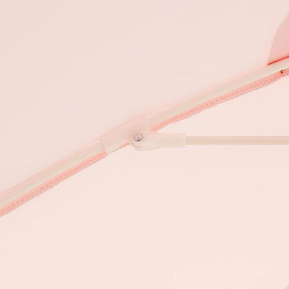 6FT Patio Beach Umbrella, UPF 50+ Sun Shade, Adjustable Tilt | Portable & Vented Outdoor Umbrella for Sand, Backyard & Garden, Harbour Rosé Pink (Light Pink & Orange)