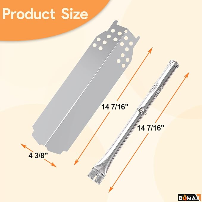 BQMAX Grill Parts Kit for Charbroil Gas2Coal Gas/Charcoal Hybrid Grill 463370516 463370519 463278418 463278419 G421-0001-W1 G553-0002-W1A G466-2500-W1