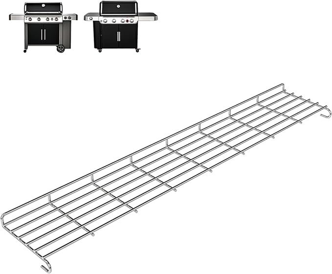 Warming Rack for Weber Genesis II 400 Gas Grills Genesis II E-410/435, Genesis II S-410/435, Genesis II SE-410, Stainless Steel 32.6 Inch Upper Rack Replacement for Weber 66045 Grill Warming Rack
