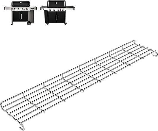Warming Rack for Weber Genesis II 400 Gas Grills Genesis II E-410/435, Genesis II S-410/435, Genesis II SE-410, Stainless Steel 32.6 Inch Upper Rack Replacement for Weber 66045 Grill Warming Rack