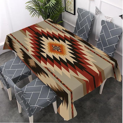 Moslion Snow Landscape Tablecloth Rectangle Tablecloth for Kitchen 52x70 Inch