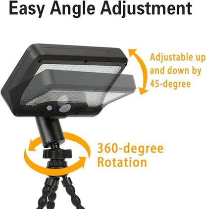 2PiecesClip On Solar Motion Sensor Lights Outdoor,Rechargeable,3 Modes ABS+PS Texture Suitable for Camping Garden Decorating,Solar Motion Sensors Outdoor Light for BBQ Grills,Garden