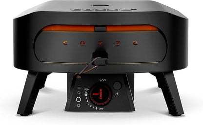Cozze 13" Gas Pizza Oven with Rotating Pizza Stone for Easy Restaurant-Style Pizza at Home – Triple Burner, Built-In Thermometer, Fast 15-Min Preheat, Portable Outdoor Pizza Oven | Built-In Thermometer | Fast 15-Min Preheat | Restaurant-Style Pizza | P...