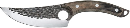 Zassenhaus Ranger Chef's Knife 11-inch Handmade Blade Steel with Hole Pakka Wood Handle with Leather Sheath for The Kitchen or as Outdoor Chef's, Boning, Chopping Knife