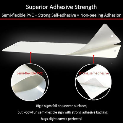 (4 Pack) Self-adhesive Fire Extinguisher Sign, 12" x 4" Durable Plastic Fire Extinguisher Sticker for Business and Home Use, Indoor, Outdoor, 20 Mil Thick PVC Safety Signs, Weather-resistant, No Fade, Easy to Install
