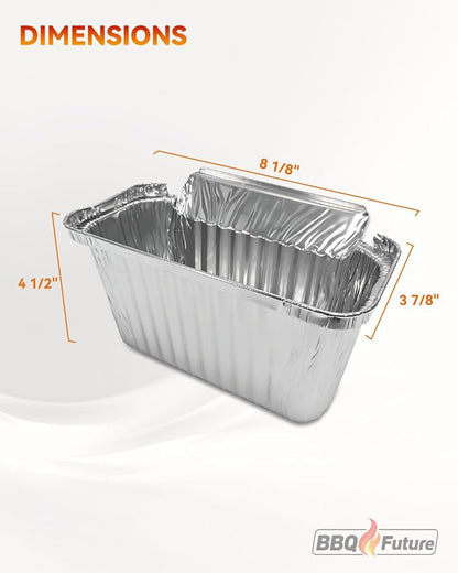 12 Pack Grease Container Foil Liners for HALO Elite Griddles &Pellet Grills | Aluminum Drip Pans for HALO XL Grease Management System, Heavy-Duty Leak-Proof Disposable Grill Grease Catchers