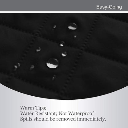 Easy-Going 4 Seater Sofa Slipcover Reversible Sofa Cover Water Resistant Couch Cover with Foam Sticks Elastic Straps Furniture Protector for Pets Children Dog Cat (XX-Large, Black/Black) | XX-Large Sofa, Washable Slipcover For Dogs, Water Resistant Mat...