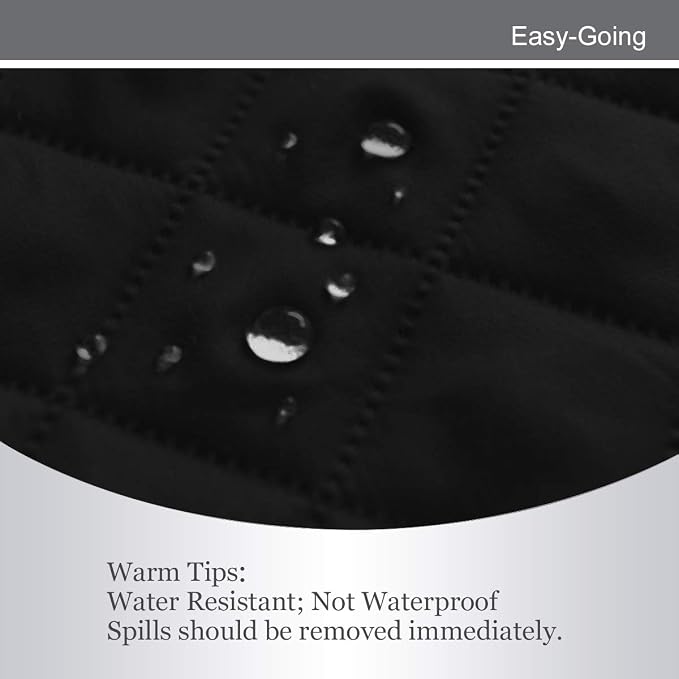 Easy-Going Reversible Couch Cover, 3 Cushion Sofa, Large, Black/Black | Machine Washable Slipcover For Dogs, Water Resistant Furniture Mat For Living Room, Non-Slip Sofa Cover, Pet Friendly