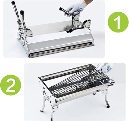Bbq Grill Charcoal Grill Charcoal Stove Portable Barbecue Grill Folding BBQ Charcoal Grill For Outdoor Camping Hiking Cooking Picnic Barbecue Grill Charcoal Griddle