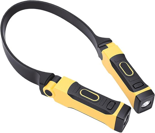 Rechargeable LED Neck Light for Nighttime Grilling or Camping, Handsfree Outdoor Reading Neck Lamp for Easy Tasking