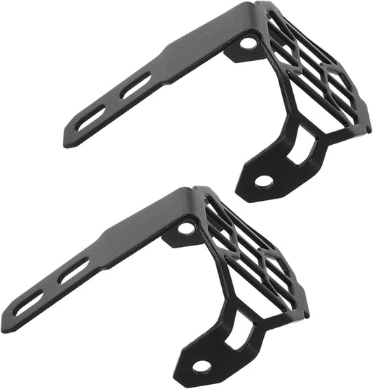 2pcs Fog Light Protective Cover for Civilian Replacement Grille Sleek Vintage Mesh for Motorcycles