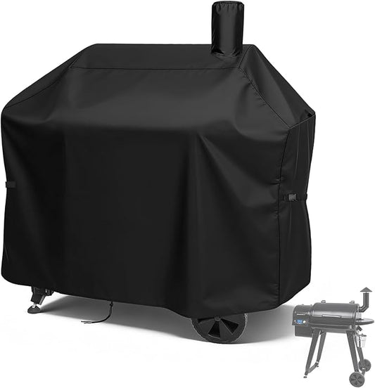 Charcoal Grills Cover for Z Grills 10002B2E Pellet Grill, Waterproof Outdoor Grill Cover BBQ Grill Cover Barbeque Grill Cover (Cover Only) - 54" L×29" W×50" H, Black