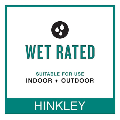 Hinkley Campbell Medium Outdoor Wall Mount Lantern, Black/Burnished Bronze