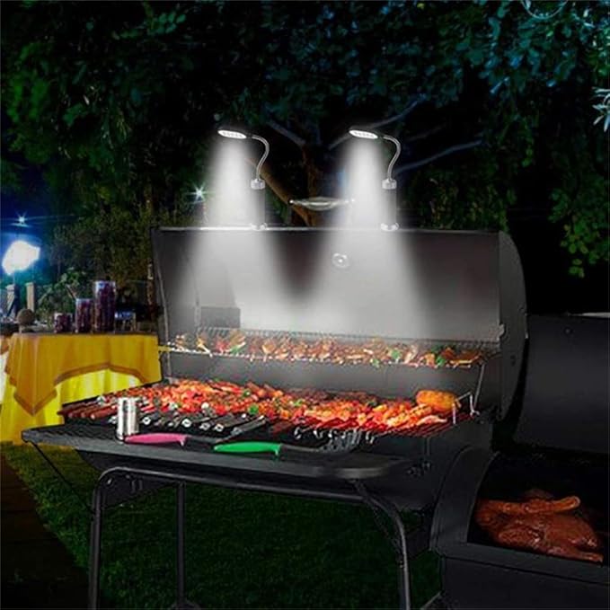 LED Barbecue Light with 360° Gooseneck, Portable Grill Lamp for Outdoor BBQ, Camping, Reading & Crafting –, Compatible with Most Grills