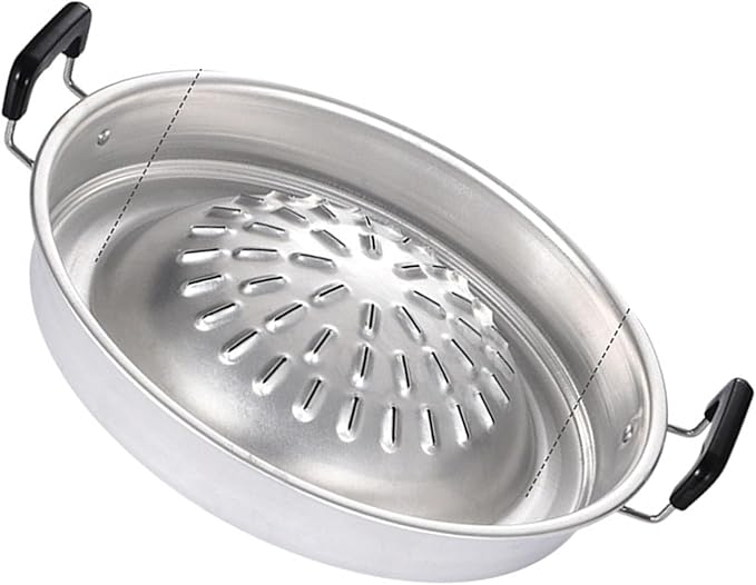 Haofy Aluminum Charcoal Grill Hot Pot 2 in 1 with Adjustable Vent Control - Portable BBQ Grill Pan for Tailgating Camping Backyard Parties (S)