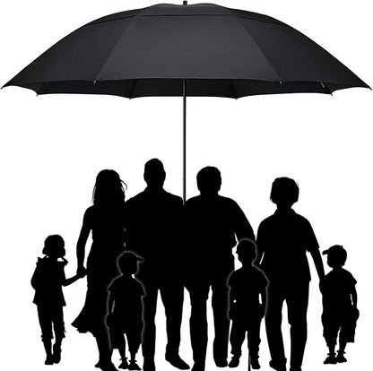 G4Free 80 Inch Golf Umbrella Extra Large Umbrella Double Canopy Windproof | Heavy Duty Oversized, Waterproof Stick Umbrella for Rain UV Protection, Fits 6-8 people for Doorman/Family/Patio