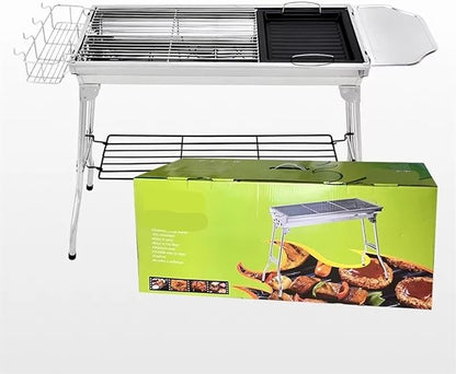 TOWINE Portable Charcoal Grills Barbecue Grill Household Large Barbecue Grill Camping Barbecue Stove Outdoor Folding Portable Barbecue Grill for Outdoor Backyard Picnic Home