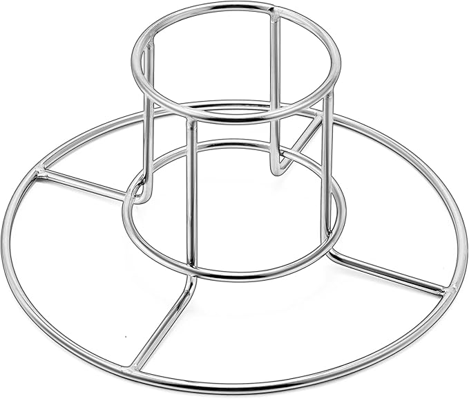 E-far Beer Can Chicken Holder for Grill Smoker Oven, Vertical Stainless Steel Beer Butt Chicken Stand for Whole Chicken Roaster, Food Grade & Non-Toxic Rack for Tender and Juicy Chicken