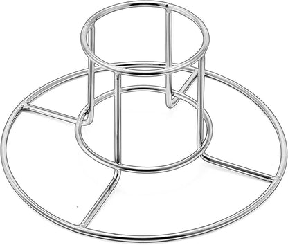 E-far Beer Can Chicken Holder for Grill Smoker Oven, Vertical Stainless Steel Beer Butt Chicken Stand for Whole Chicken Roaster, Food Grade & Non-Toxic Rack for Tender and Juicy Chicken