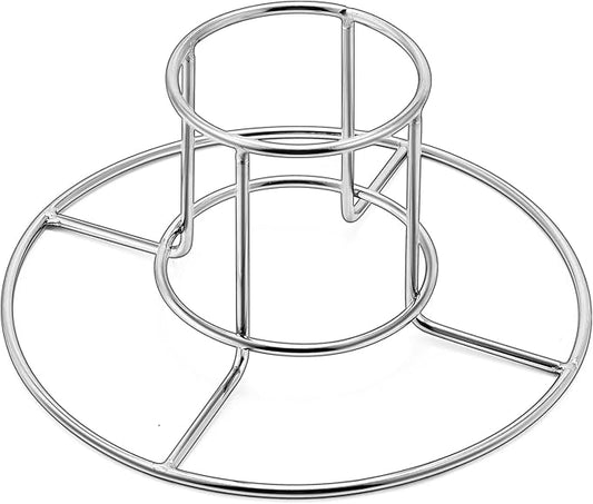 E-far Beer Can Chicken Holder for Grill Smoker Oven, Vertical Stainless Steel Beer Butt Chicken Stand for Whole Chicken Roaster, Food Grade & Non-Toxic Rack for Tender and Juicy Chicken