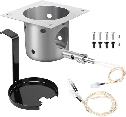 QuliMetal Fire Burn Pot & D2 Hot Rod Ignitor Kit for Traeger Pro 575 & 780 | D2 Fire Pot for Traeger Ironwood 650 & 885, Silverton 620 & 810 Wood Pellet Grill with D2 Direct Drive & WiFIRE Technology