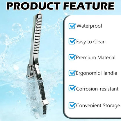 1 Set Rib Membrane Removal Tool, Stainless Steel BBQ Rib Prep Tool with Ergonomic Design Non-Slip Grip for Effortless Removal, Dishwasher Grilling Accessories