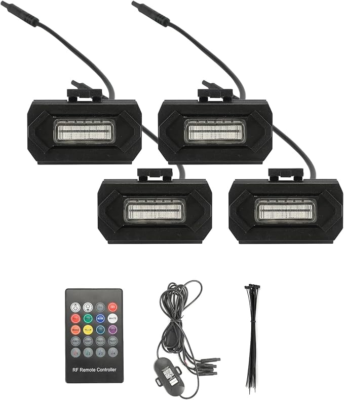 RGB LED Grill Lights for Toyota Tacoma 2020-2023 Off Road & Sport OEM | Multi-Color Tacoma Grille Light with INSTRUCTION and FUSE, APP/Remote Control 20 Custom Colors, Color-changing