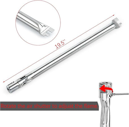 62752 Grill Burner 7620 7621 Flavorizer Bars 65505 Heat Deflectors Replacement Parts for Weber Genesis Grill Parts 300 Series with Front Control E-310 E-320 E-330 S-310 S320 S-330 EP-310 EP-320 EP-330