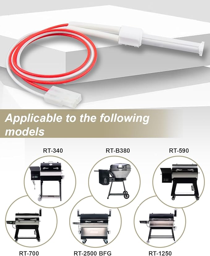 Ceramic Igniter Rod Fit for Rec Tec Wood Pellet Grill and Smoker, Recteq Ceramic Igniter Replacement