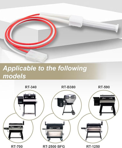 Ceramic Igniter Rod Fit for Rec Tec Wood Pellet Grill and Smoker, Recteq Ceramic Igniter Replacement