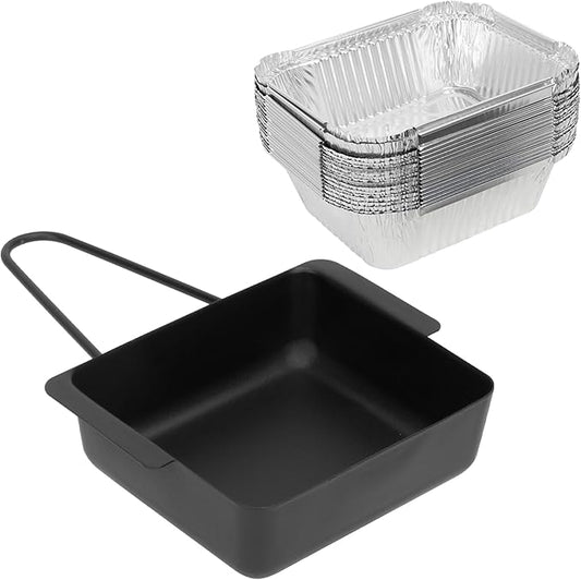 20 Packs Aluminum Grease Pan Liners with Grease Catcher Kits for Nexgrill 720-0830D 720-0898 720-0830H 720-0888S 720-0925P Gas Grills Parts, Grill Drip Pan Replacement Parts for Cuisinart CGG-7400