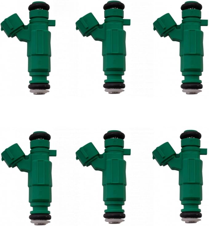 TRQ Fuel Injector Set | For 2001-2006 Hyundai Santa Fe 1999-2005 Sonata 2003-2008 Tiburon 2005-2009 Tucson Kia Optima 2005-2010 Sportage