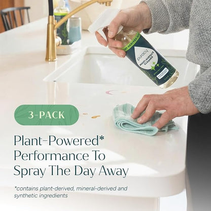Puracy All Purpose Cleaner Spray – Plant-Powered Multi-Surface Cleaner - Cleaning Spray Solution As Seen on TikTok (Green Tea & Lime, 16 fl oz, 3 Pack)
