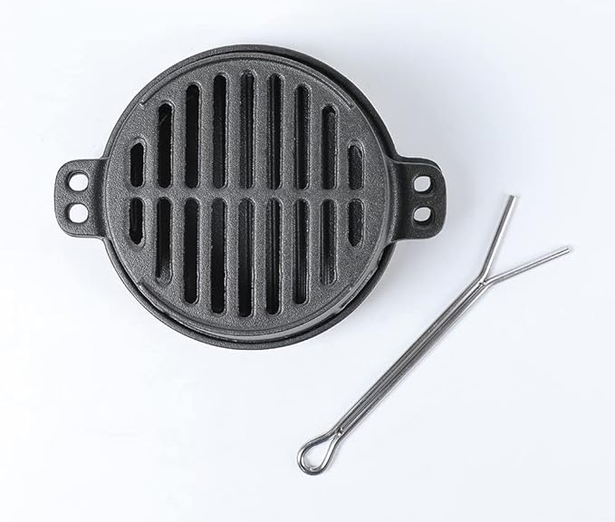HAWOK Pre-seasoned Hibachi Grill, Charcoal Grill for Outdoor Camping BBQ Cooking………
