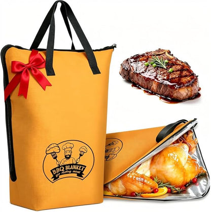 BBQ Meat Resting Blanket, Reusable Meat Resting Bag for Resting Meat for Smoker Accessories/Kitchen/Dough/Party/Picnic/Camping,Christmas Birthday Gift for Men and BBQ Lovers（21inch）