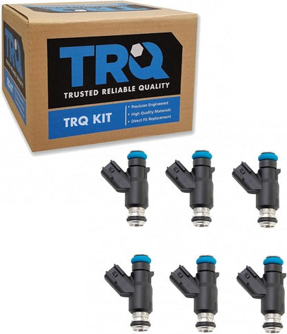 TRQ Fuel Injector Kit Set of 6 | For 300 Pacifica Town & Country Avenger Charger