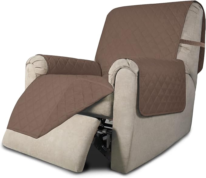 Easy-Going Reversible Couch Cover, Recliner 22 in, Brown/Brown | Machine Washable Slipcover For Dogs, Water Resistant Furniture Mat For Living Room, Non-Slip Sofa Cover, Pet Friendly