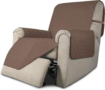 Easy-Going Reversible Couch Cover, Recliner 22 in, Brown/Brown | Machine Washable Slipcover For Dogs, Water Resistant Furniture Mat For Living Room, Non-Slip Sofa Cover, Pet Friendly
