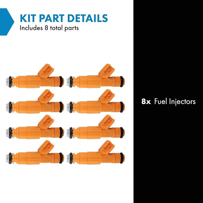 TRQ Fuel Injector Set | For 2000 Ford Crown Victoria 2000-2004 Lincoln Town Car Mercury Grand Marquis