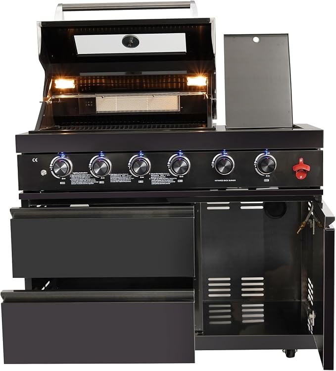 46 Inch Four Burners Natural Gas Grill,Stainless steel Outdoor Kitchen Islands